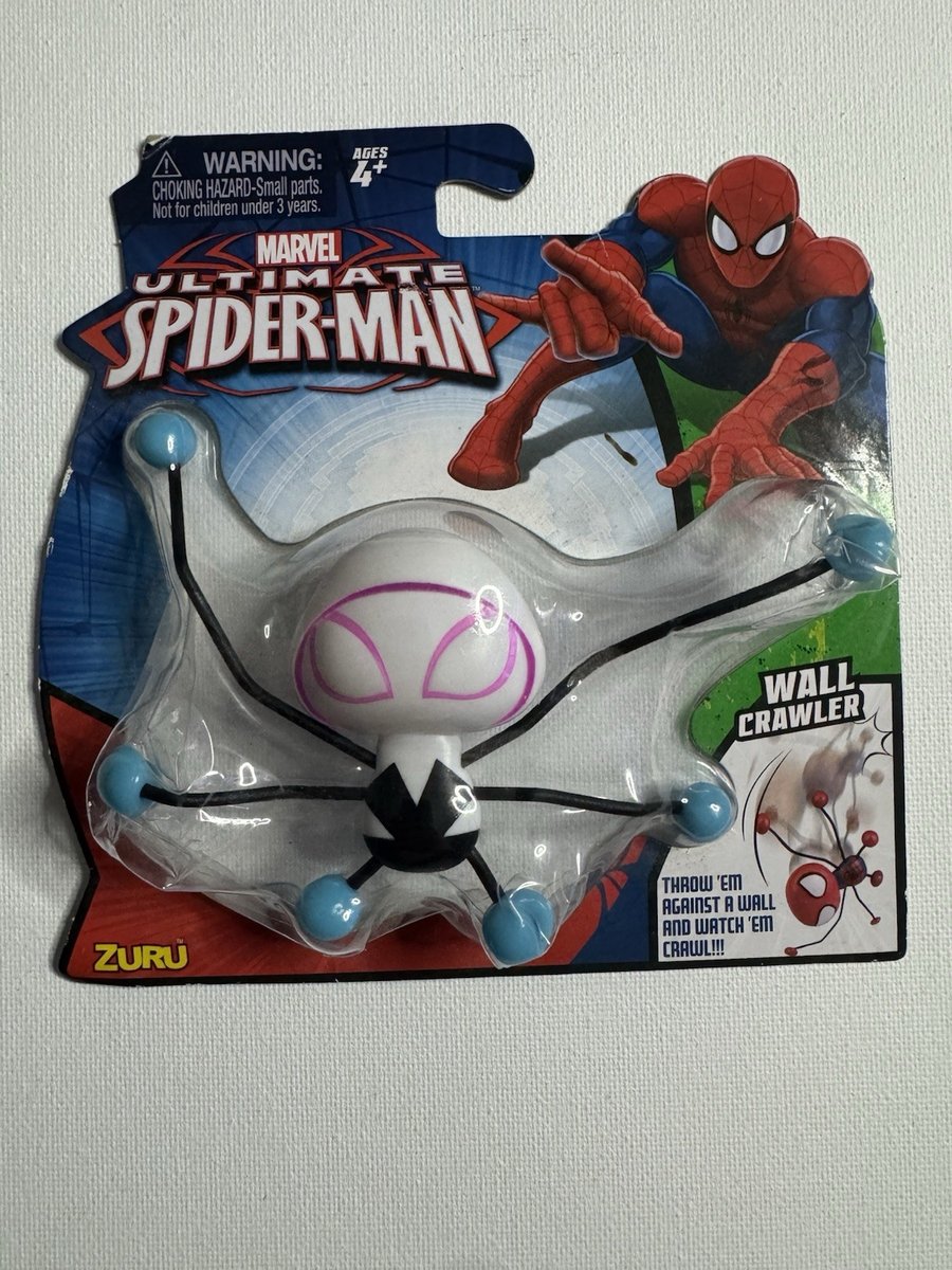 Spider Gwen Ultimate Spiderman Wall Crawler Modellino Giocattolo Marvel Comics