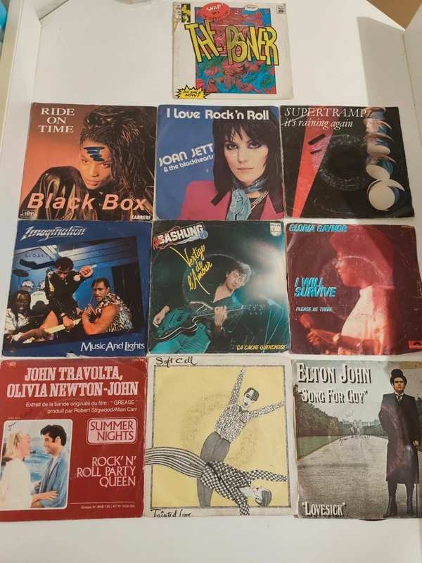 Lot 10 vinyles 45t