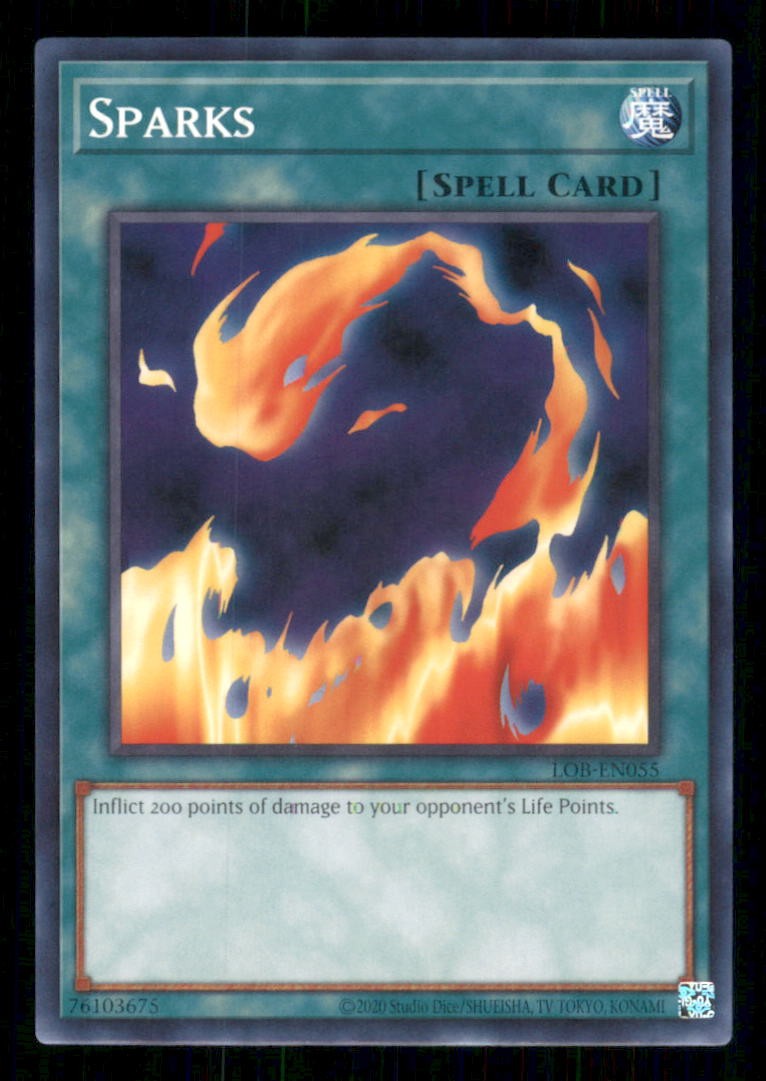 Sparks LOB-EN055 (Edizione 25° Anniversario) Yu-Gi-Oh Unlimited NM