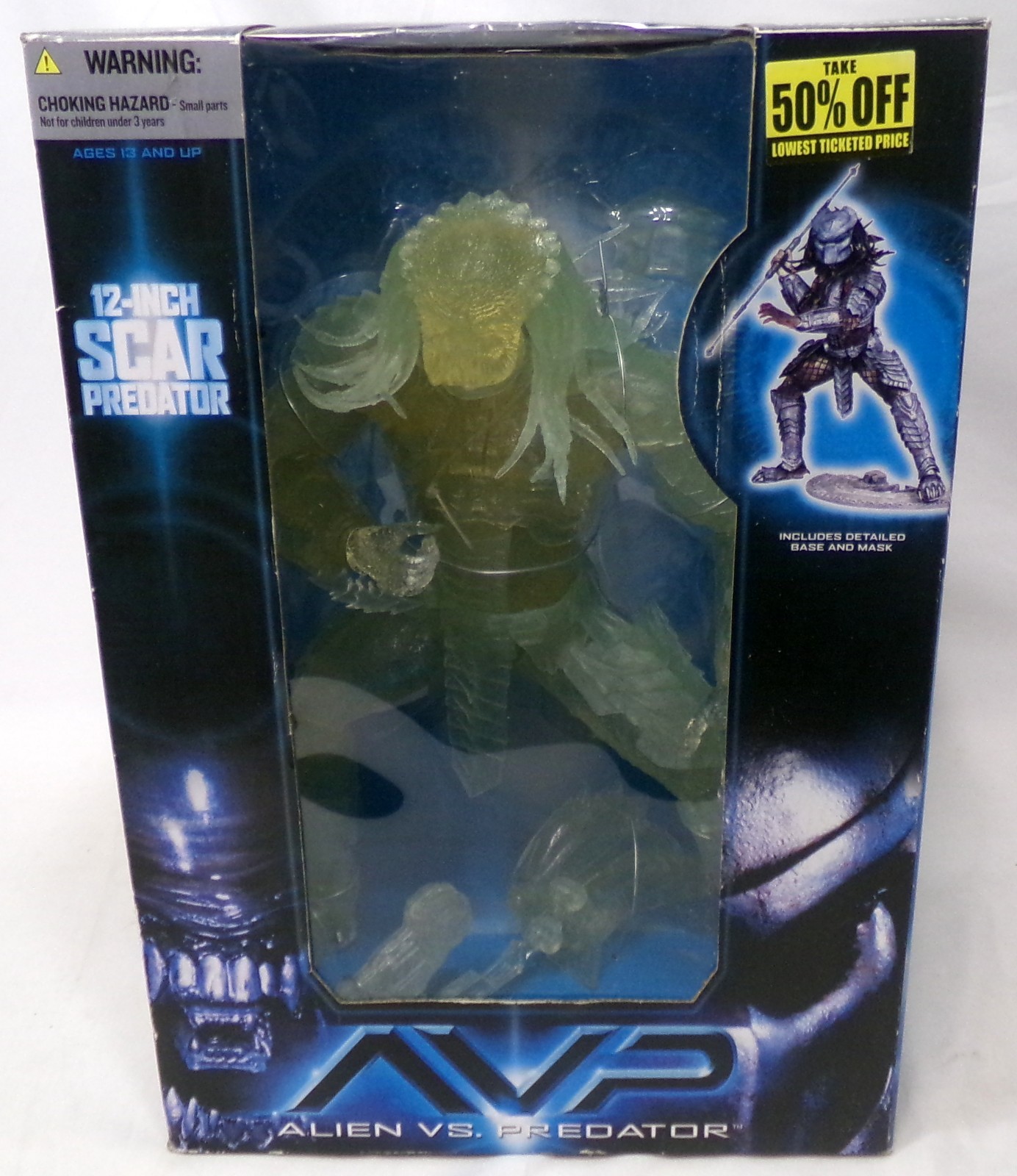 Mcfarlane Alieno Vs Predator Avp Stealth Scar 12 " Figura 2006 Nuovo Sigillato