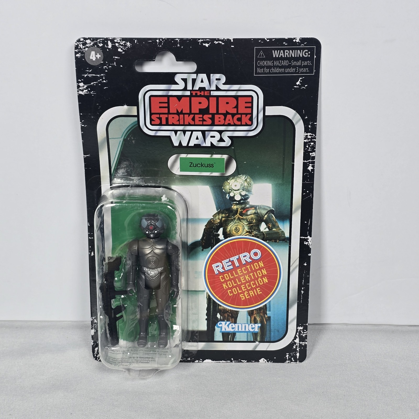STAR WARS Empire Strikes Back Zuckuss Retro Collection 2023 NUOVO LEGGI scatola usura