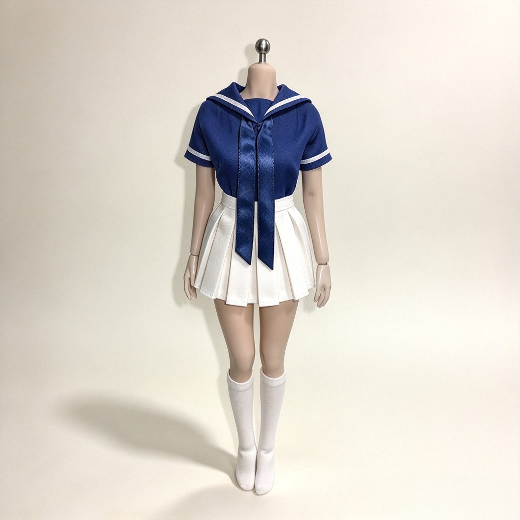 Tuta marinaio donna scala 1/6 abbigliamento studente modello adatto 12'' TBL PH figure