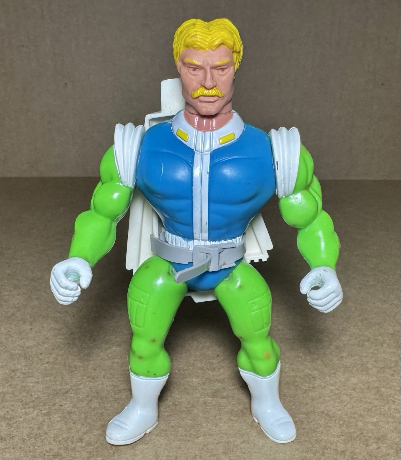 Figurina atomica vintage 1985 Pace Toys Earth Force Professor Orden con confezione - MOTU KO