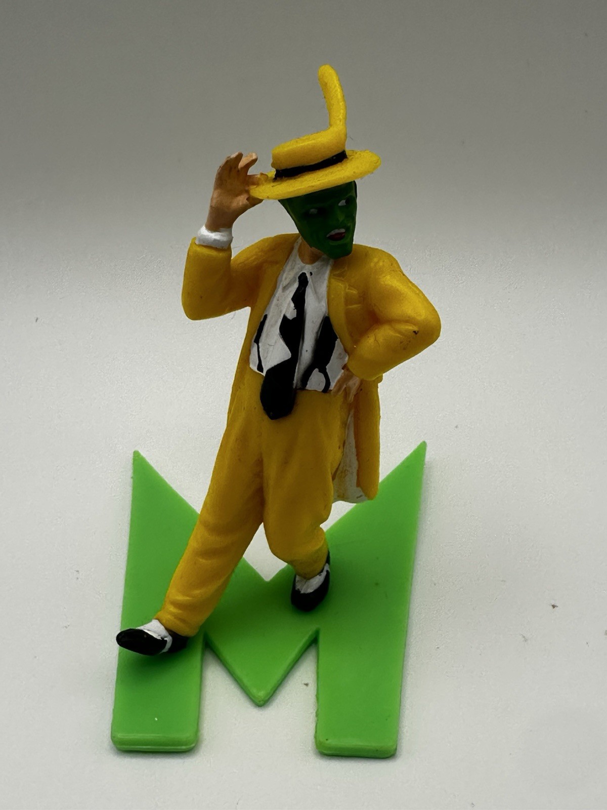 Vintage 1994 The Mask Jim Carrey Applause PVC Figure Cake Topper 3,25" Film