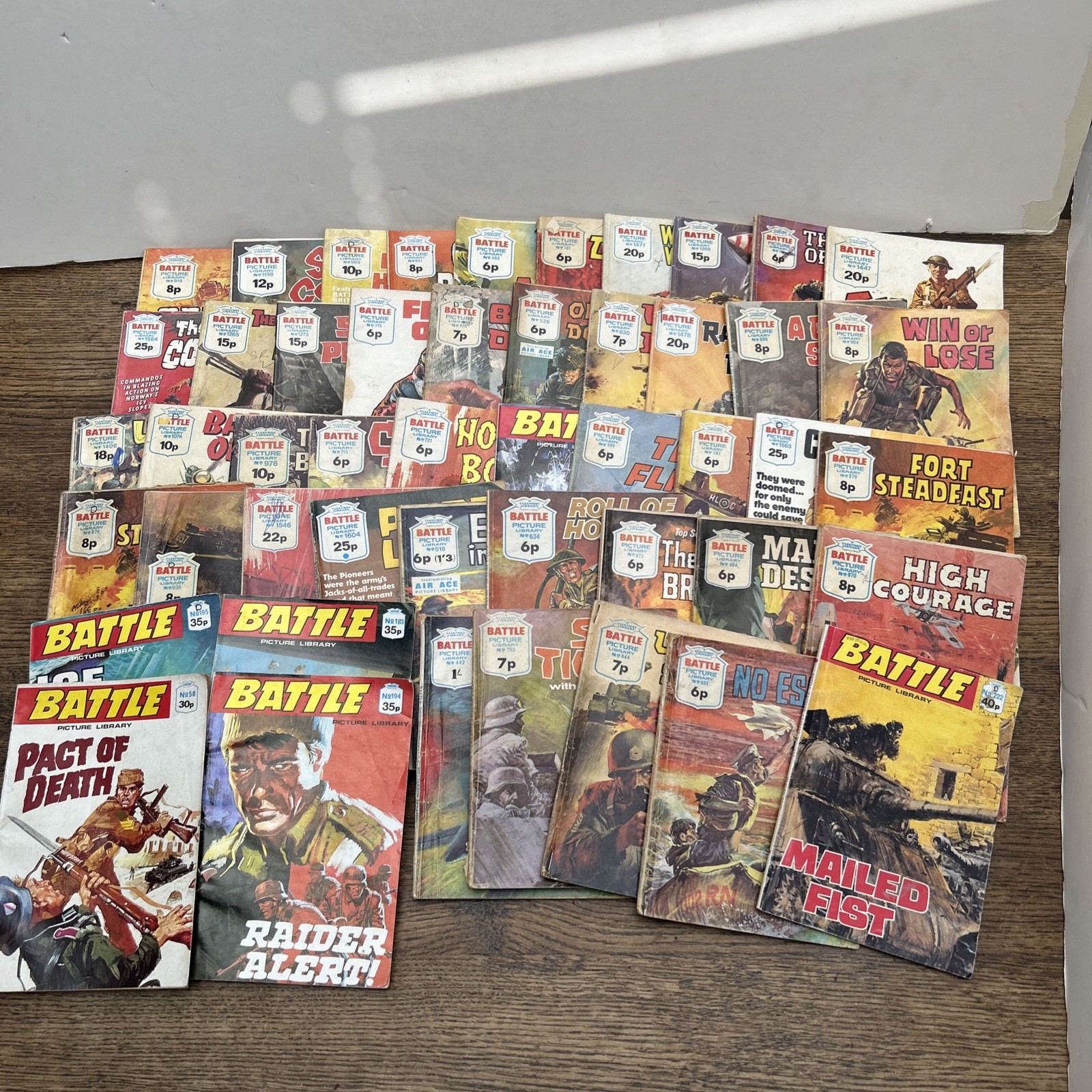 Massive Job Lot Rare Battle Picture Library War Comics Vintage War Books 45+