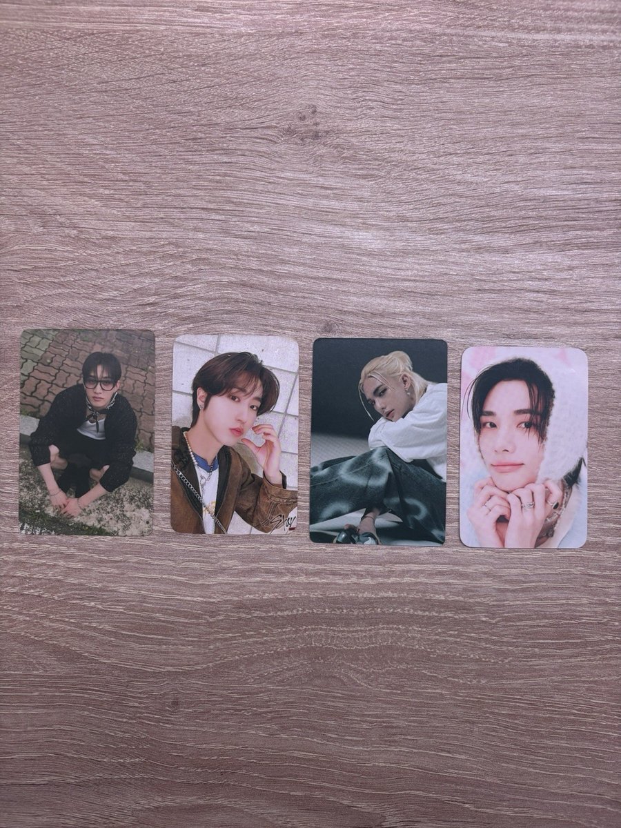 Stray Kids Lotto 4 Photocard Bang chan hyunjin han, 2€ each