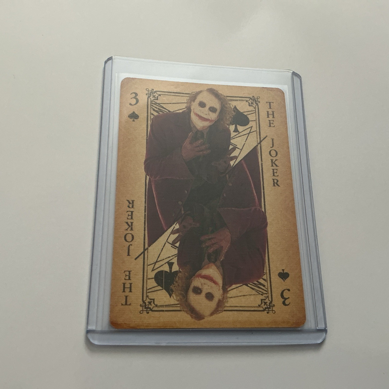 2008 DC Batman “The Dark Knight” Joker Set Heath Ledger “#3 Of Spades” Rookie