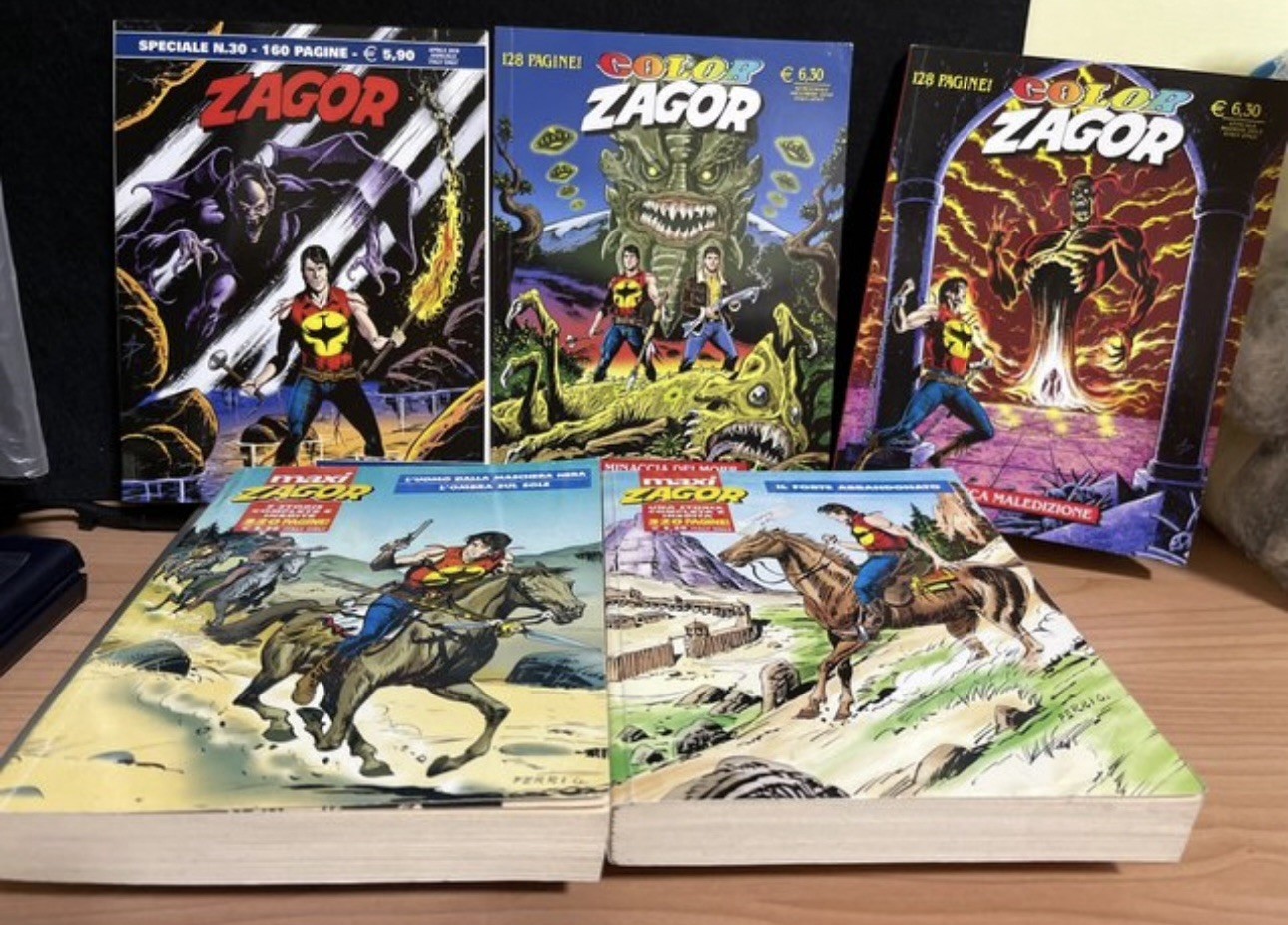 Sergio Bonelli Editore Zagor lotto 5 albi Color e Speciali Burattini 2001