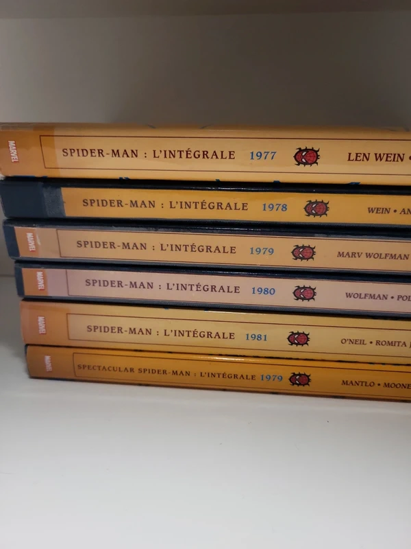 Spider-Man Intégrale 1977-1981 lot 6 volumes