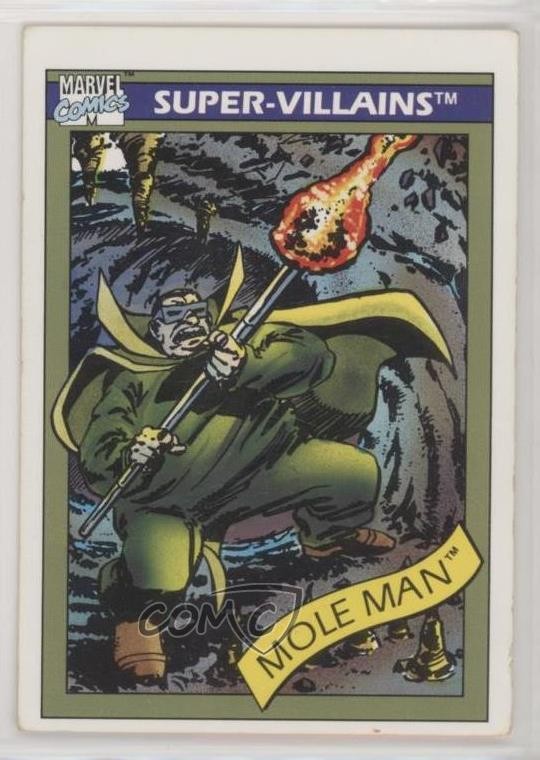1990 Impel Marvel Universe Super-Villains Mole Man #68 3c7
