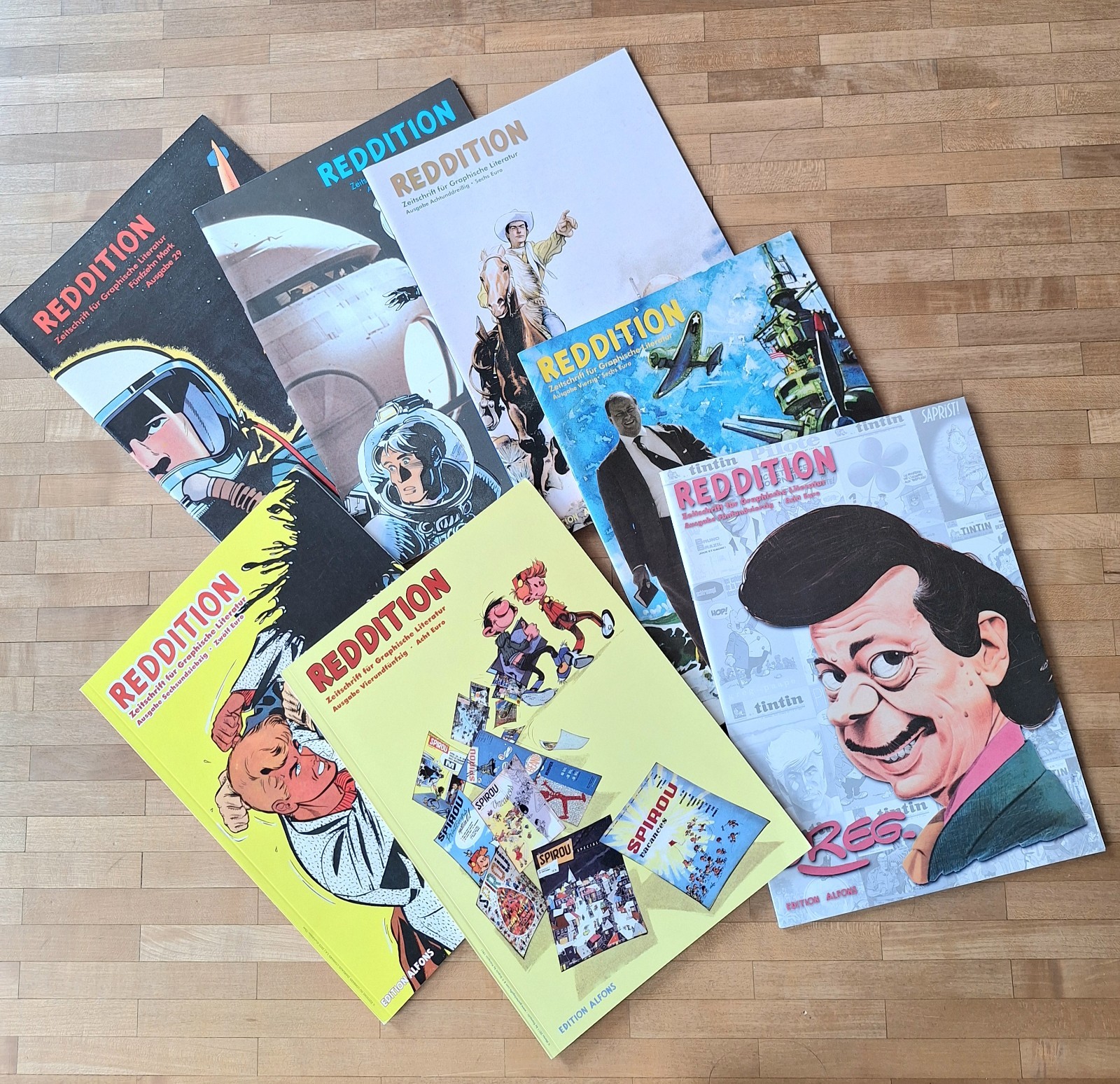 7 x Reddition Alfonz fumetto Comixene 29 38 40 43 45 54 76 condizioni 0 - 1 ottimo