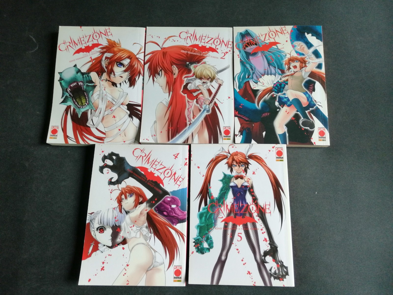 CRIMEZONE 1/5 COMPLETA YAMAMOTO-TOKIYA EDIZ. PLANET MANGA 2014 DA EDICOLA