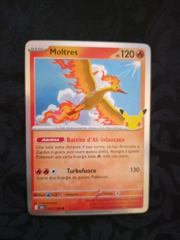 Pokémon 30th Anniversary Moltres 11/128 Italiano