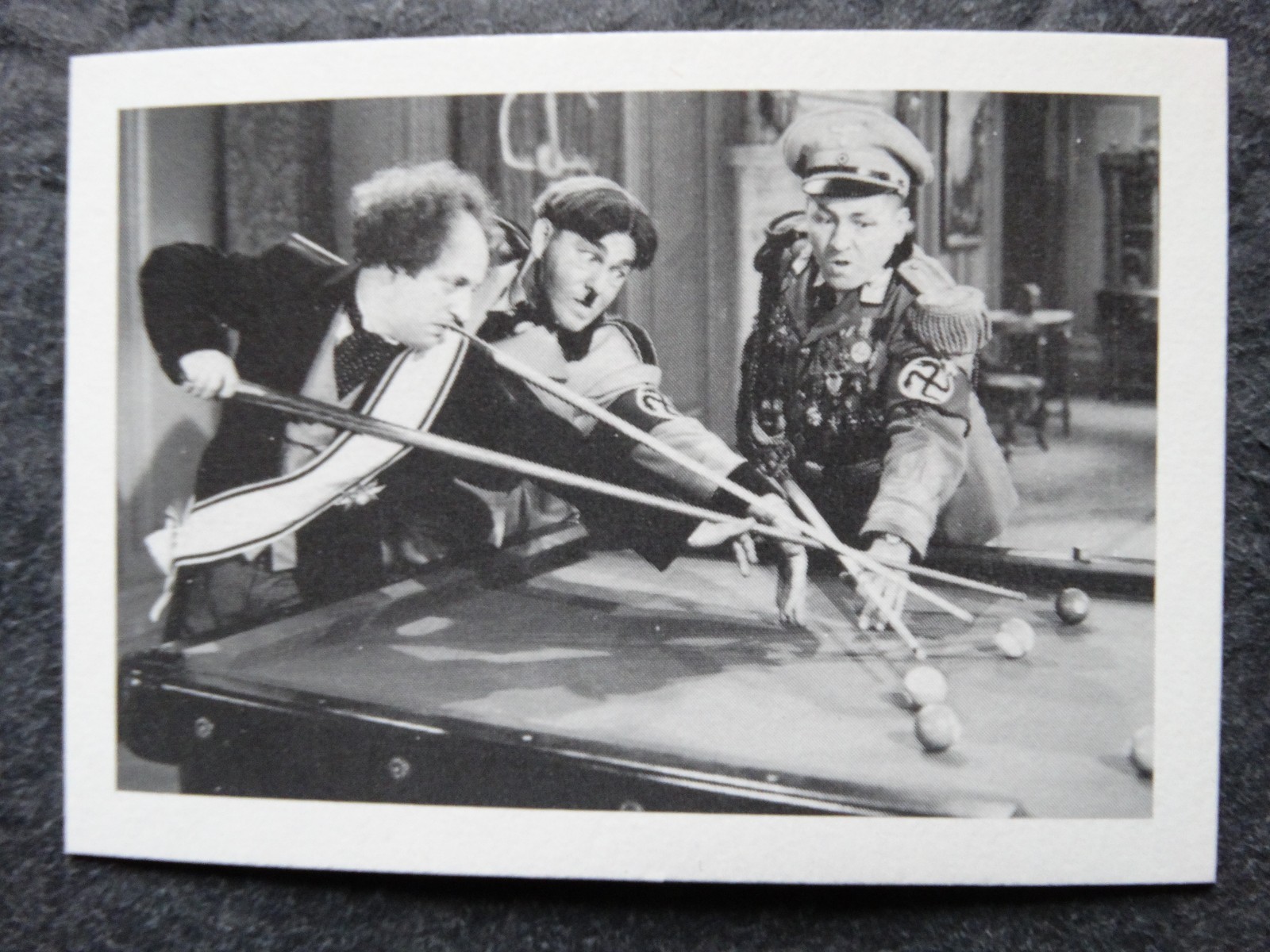 1985 FTCC The Three Stooges Trivia Backs #10 Moe Larry Curly Trading Card