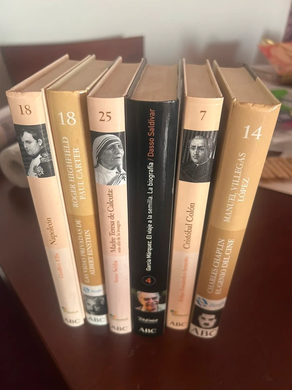 Lote 6 libros biografías y personajes históricos