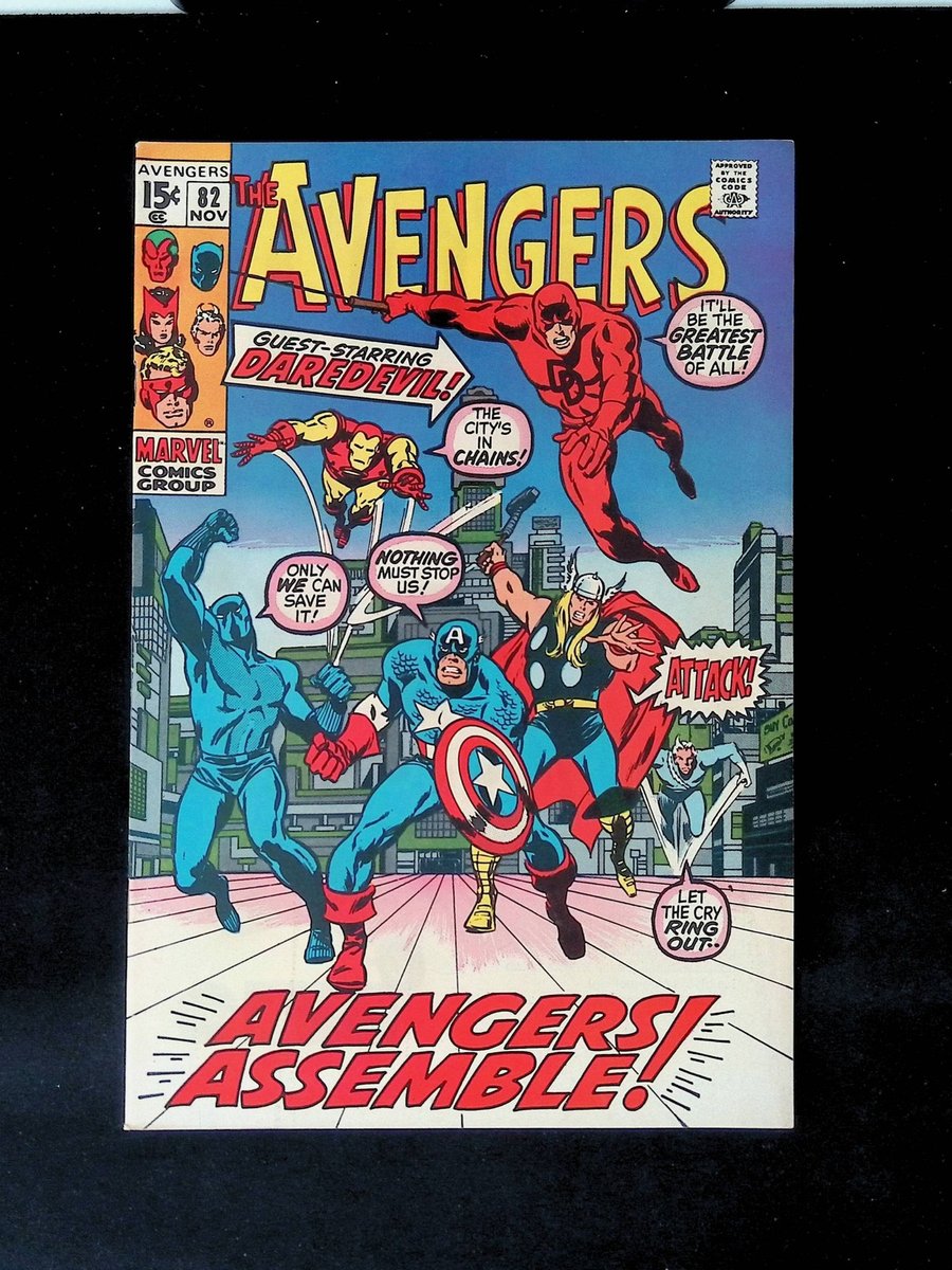 Avengers 82 1970 guest star Daredevil Marvel