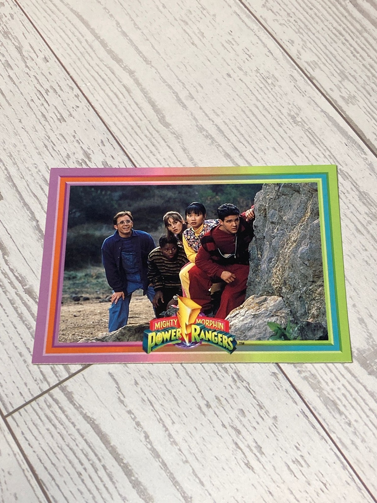 1994 Mighty Morphin Power Rangers #14 Strange Surroundings Trading Card TV Show