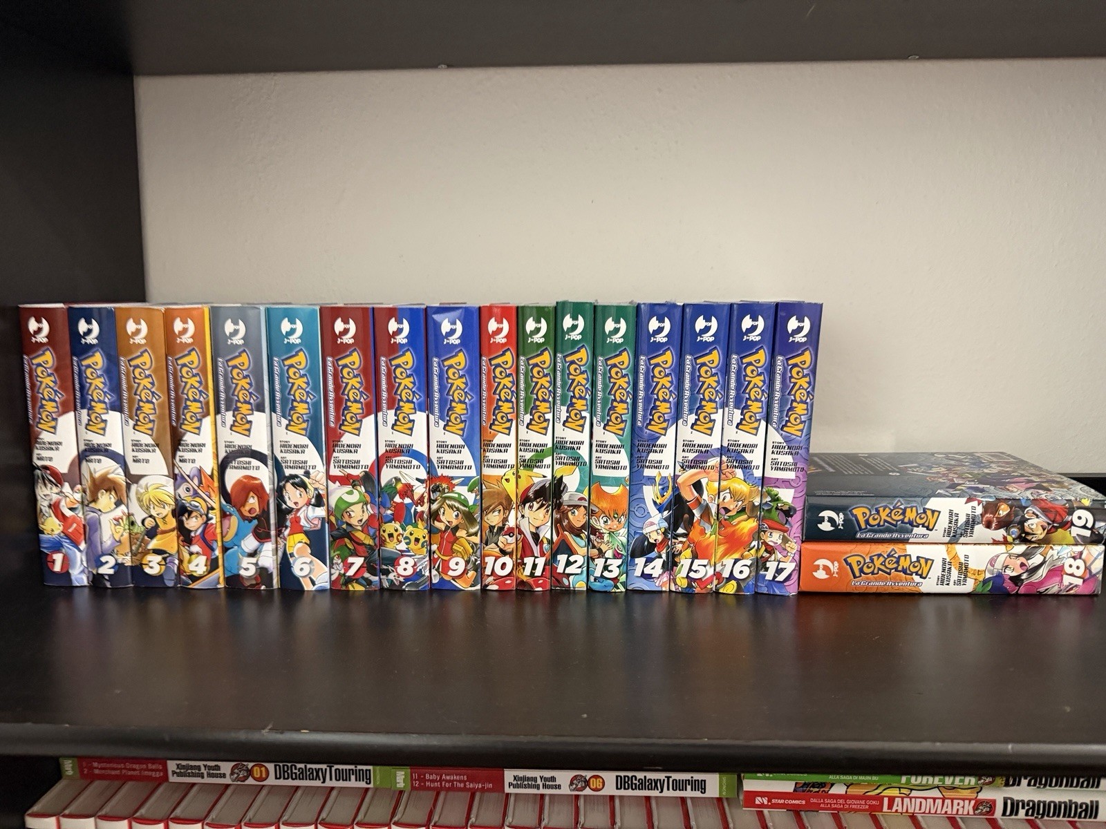 J-POP Pokémon La Grande Avventura lotto manga vol. 1-19 ITA