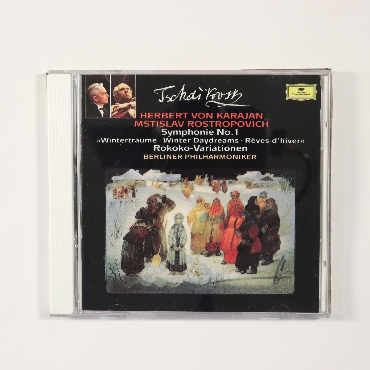 Tchaikovsky Symphony No 1 Rokoko Variations CD Karajan Rostropovich DG 431 606-2