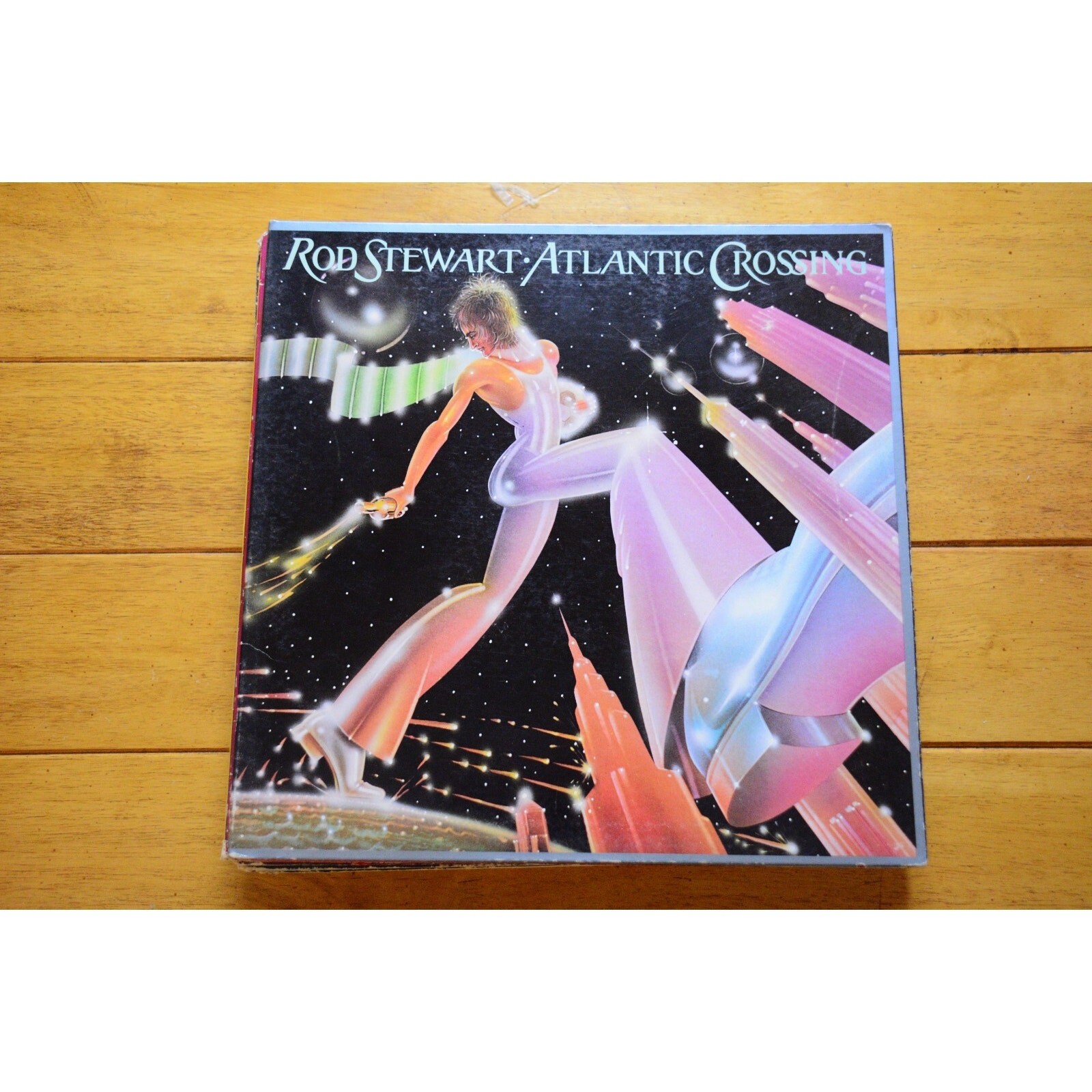 ROD STEWART "ATLANTIC CROSSING" LP 12" VINYL VG+ GATEFOLD
