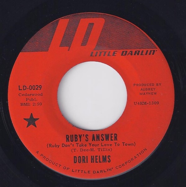 Dori Helms - Ruby's Answer (7") (Very Good Plus (VG+)) - 4214997984