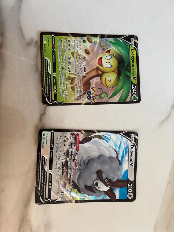 2 carte pokemon (Exeggutor, Dubwool)