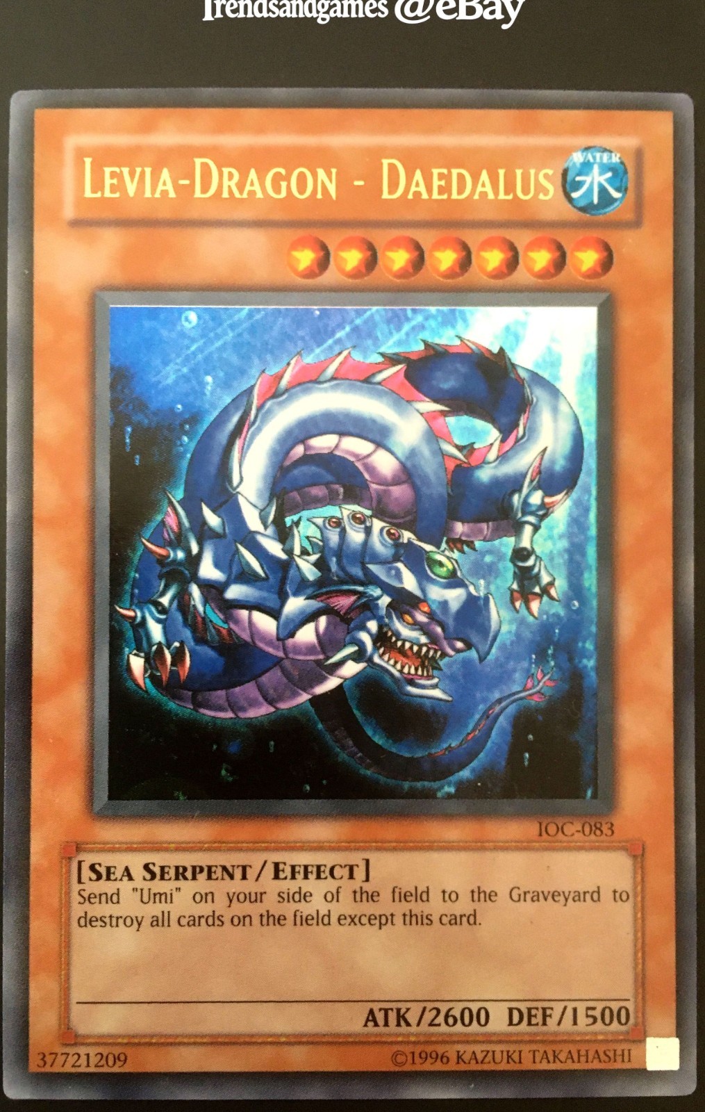 YUGIOH - LEVIA-DRAGON DAEDALUS - IOC-083 - ULTRA RARE - NEAR MINT - INVASION OF
