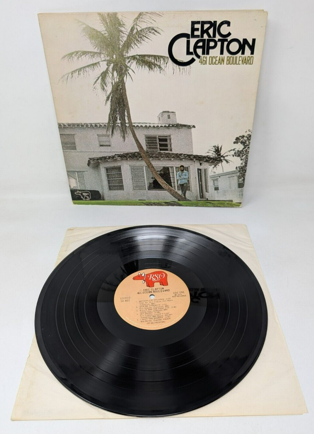 Eric Clapton ‎– 461 Ocean Boulevard Vinyl Record  LP 1974 RSO  SO 4801 VG+