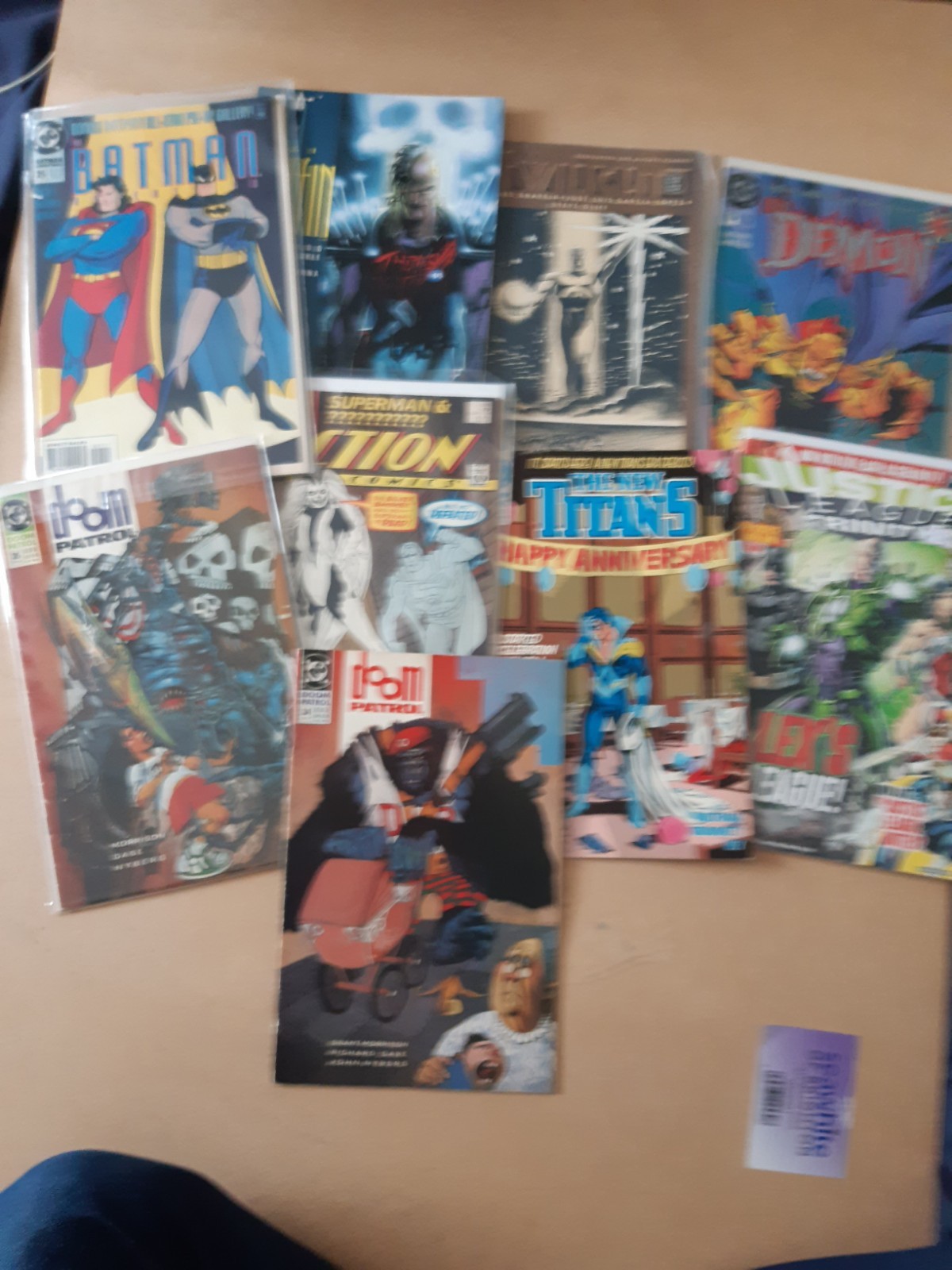 DC Comics Bundle Of 9 Justice League Teen Titans Etc Used In Various Conditions