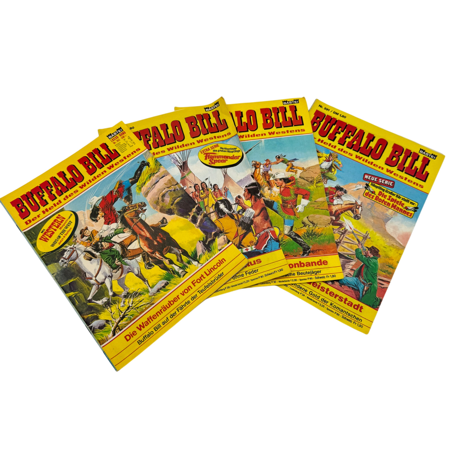 Buffalo Bill Collezione Bastei Editore Fumetti 302 554 591 622 Ottimo 4 pz