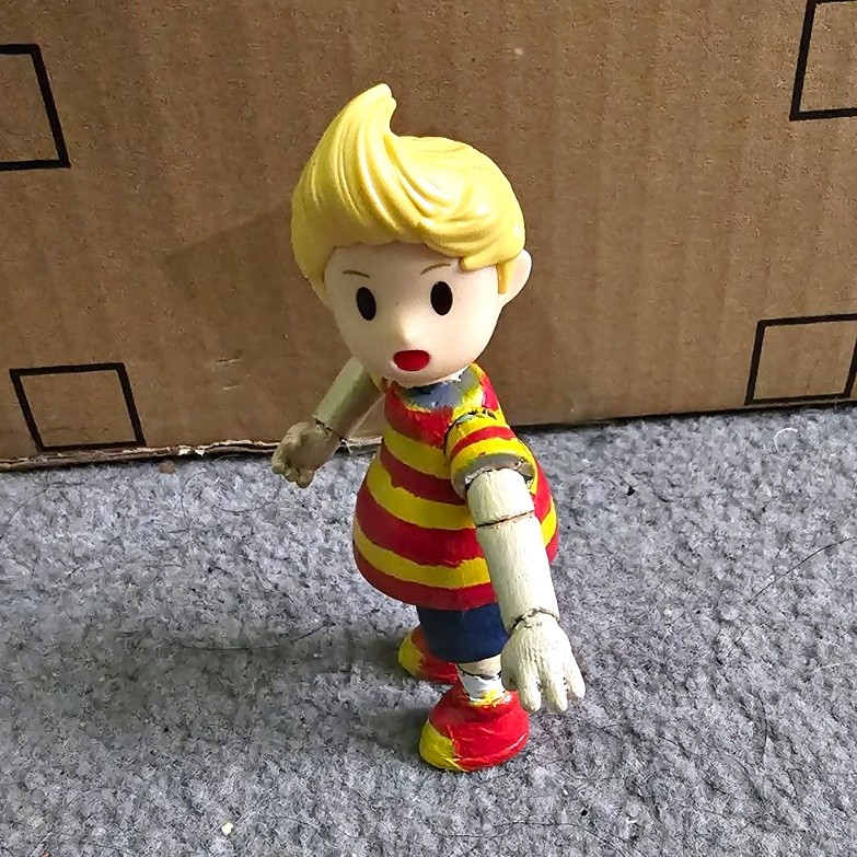 Custom Lucas Action Figure From Smash Bros Good Condition Read Description 1:12