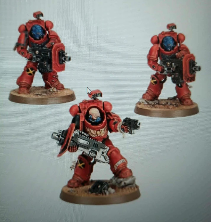Escouade de 3 eradicator Space Marines neuf sur grappe Warhammer 40000