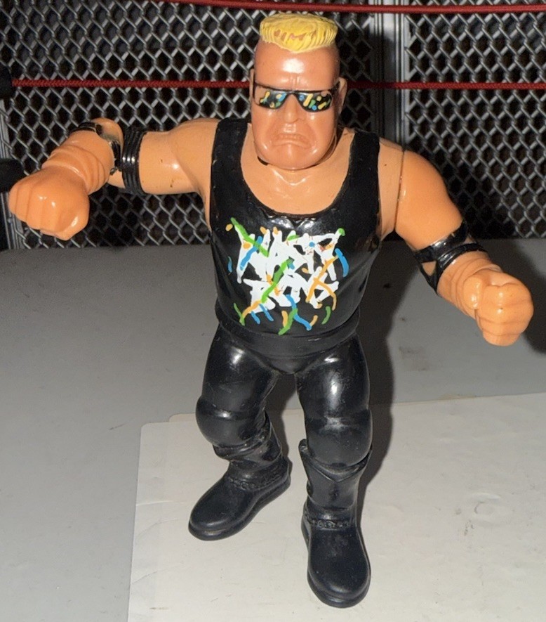 WWE Nasty Boys Brian Knobbs Hasbro 5" Wrestling Action Figure Serie 3 1991 WWF