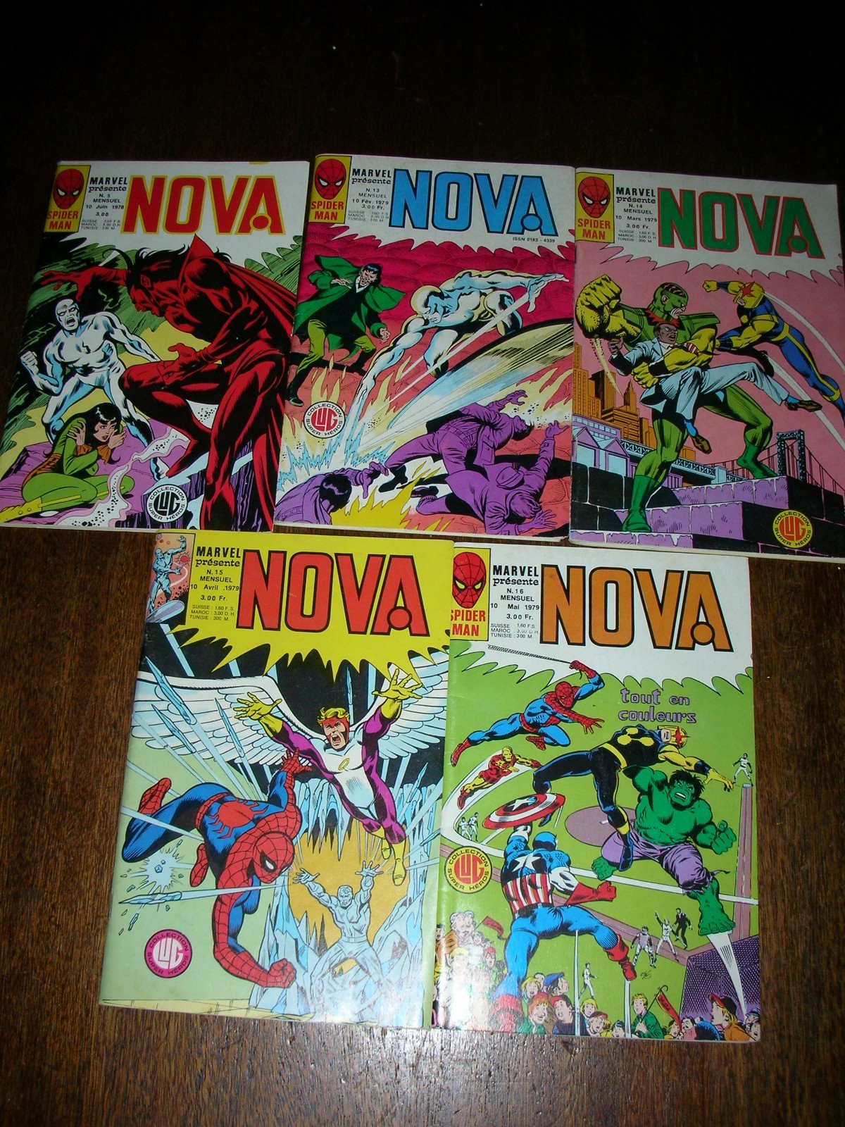 lot de 5 numéros NOVA n° 5/13/14/15/16 MARVEL