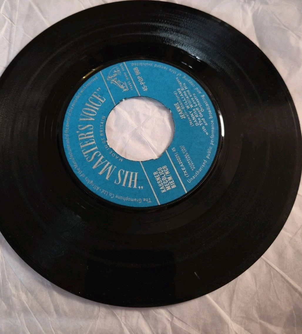 Danny Williams Jeannie 7 Inch Vinyl Single Great Condition