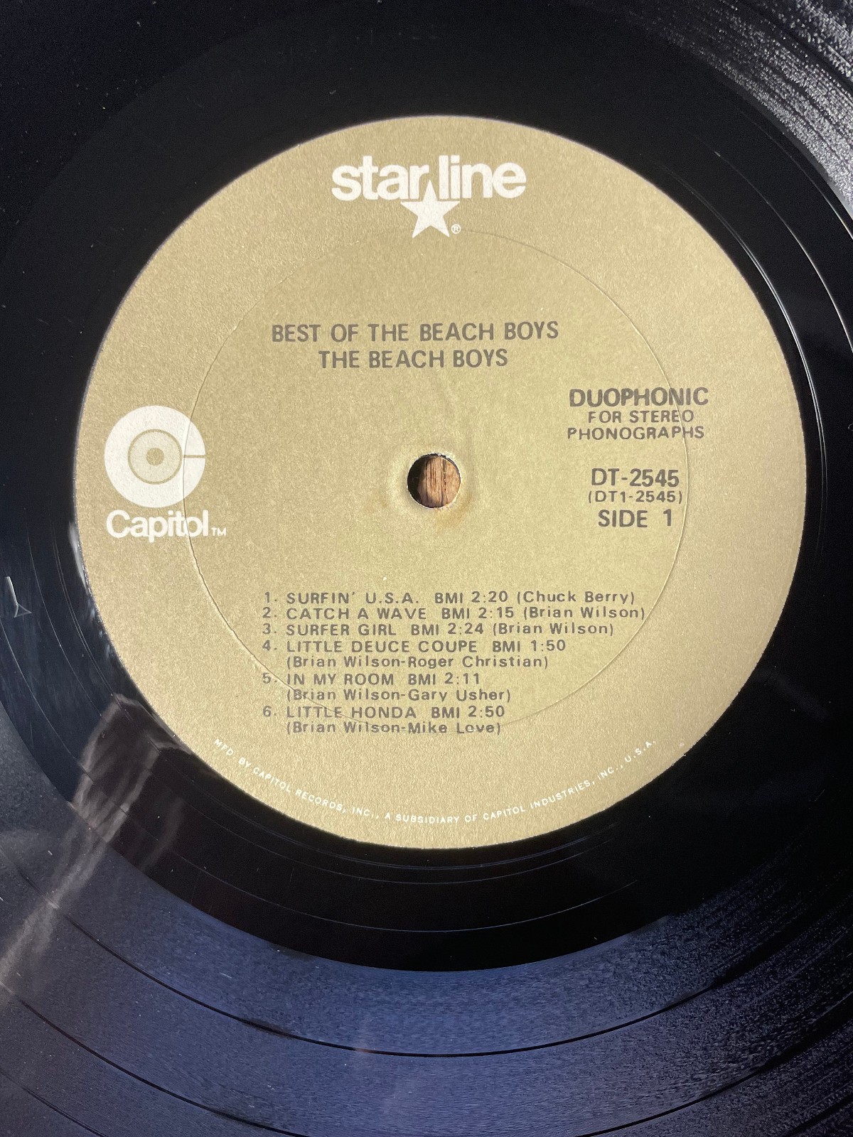 Best Of The Beach Boys - Vol. 1 LP Vinyl Not Original Cover