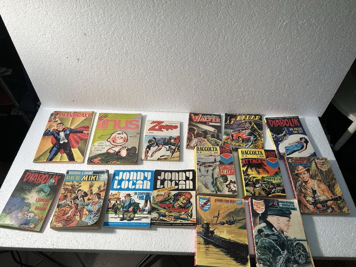 DIABOLIK-JONNY LOCAN-MANDRAKE LOTTO 15 FUMETTI VARI OLD COMICS