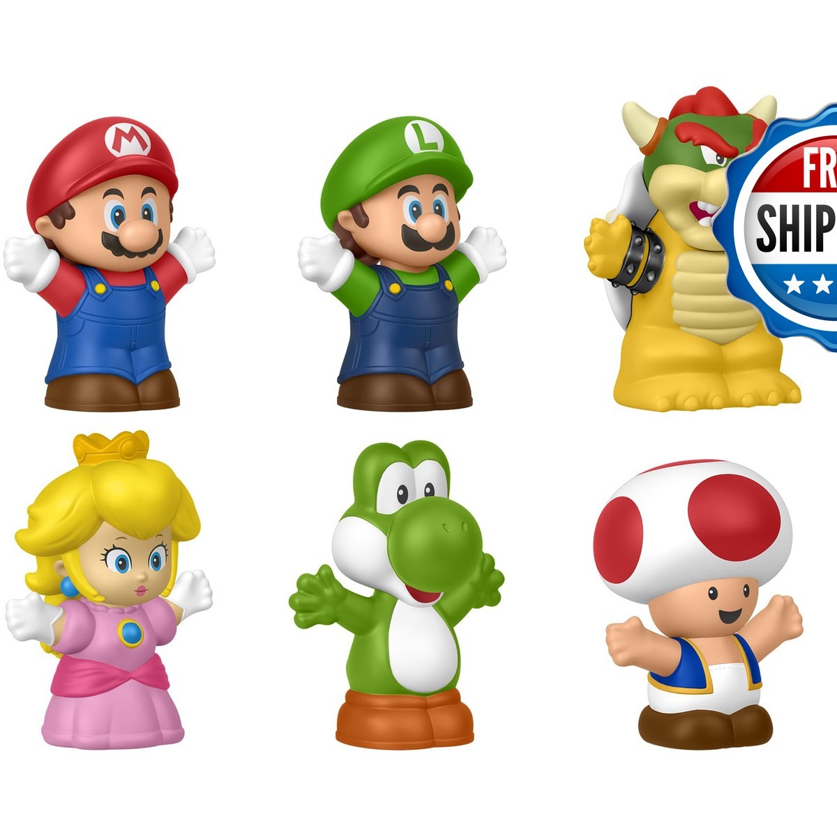 Fisher-Price Little People My Mario 6-Piece Character Figure Set
