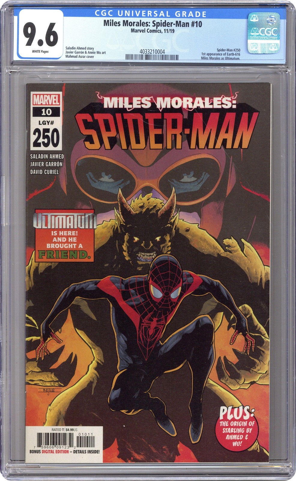 Miles Morales Spider-Man #10A Asrar CGC 9.6 2019 4033210004