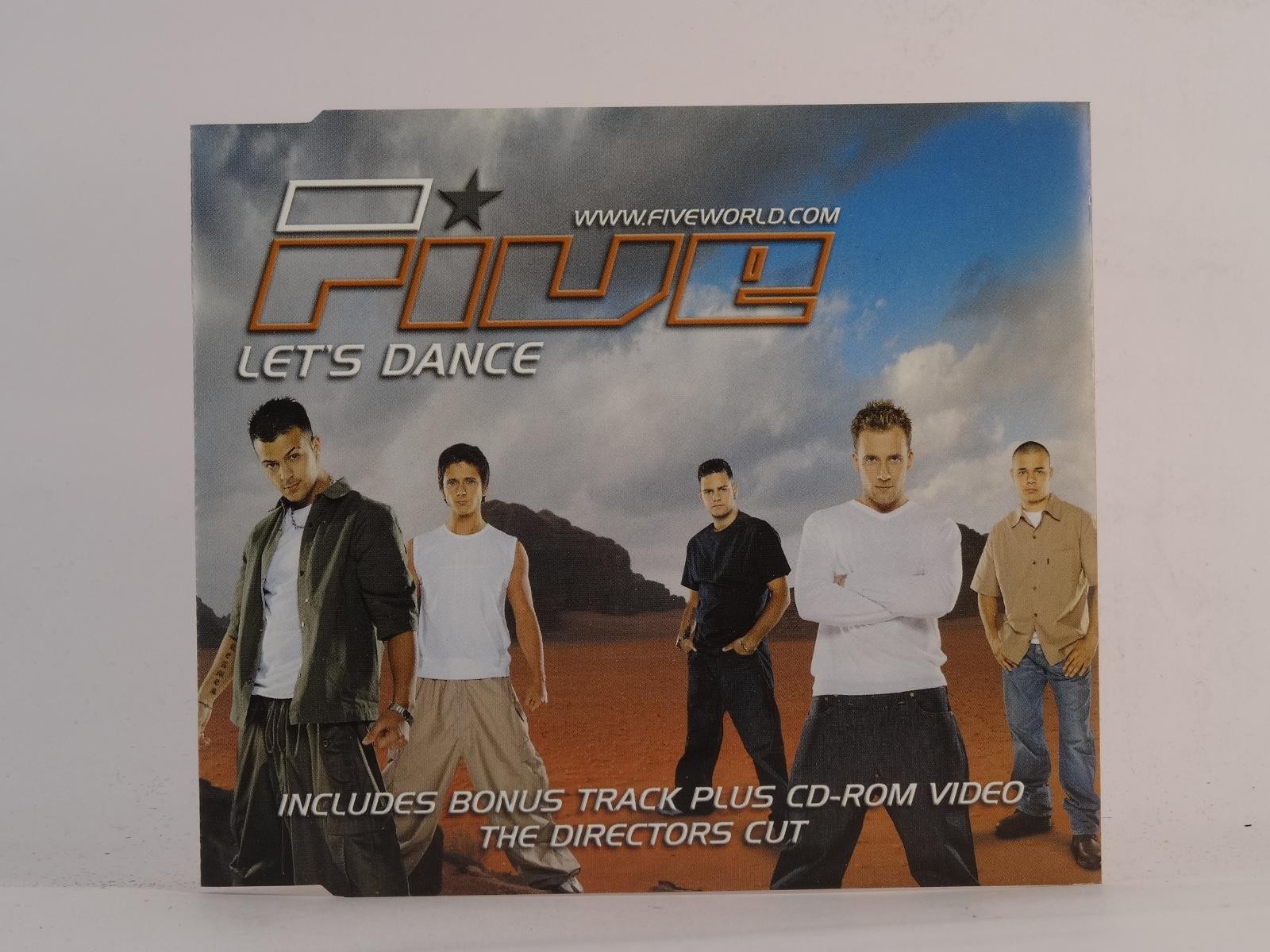 FIVE LET'S DANCE (H81) 4 Track CD Single plus Picture Sleeve BMG