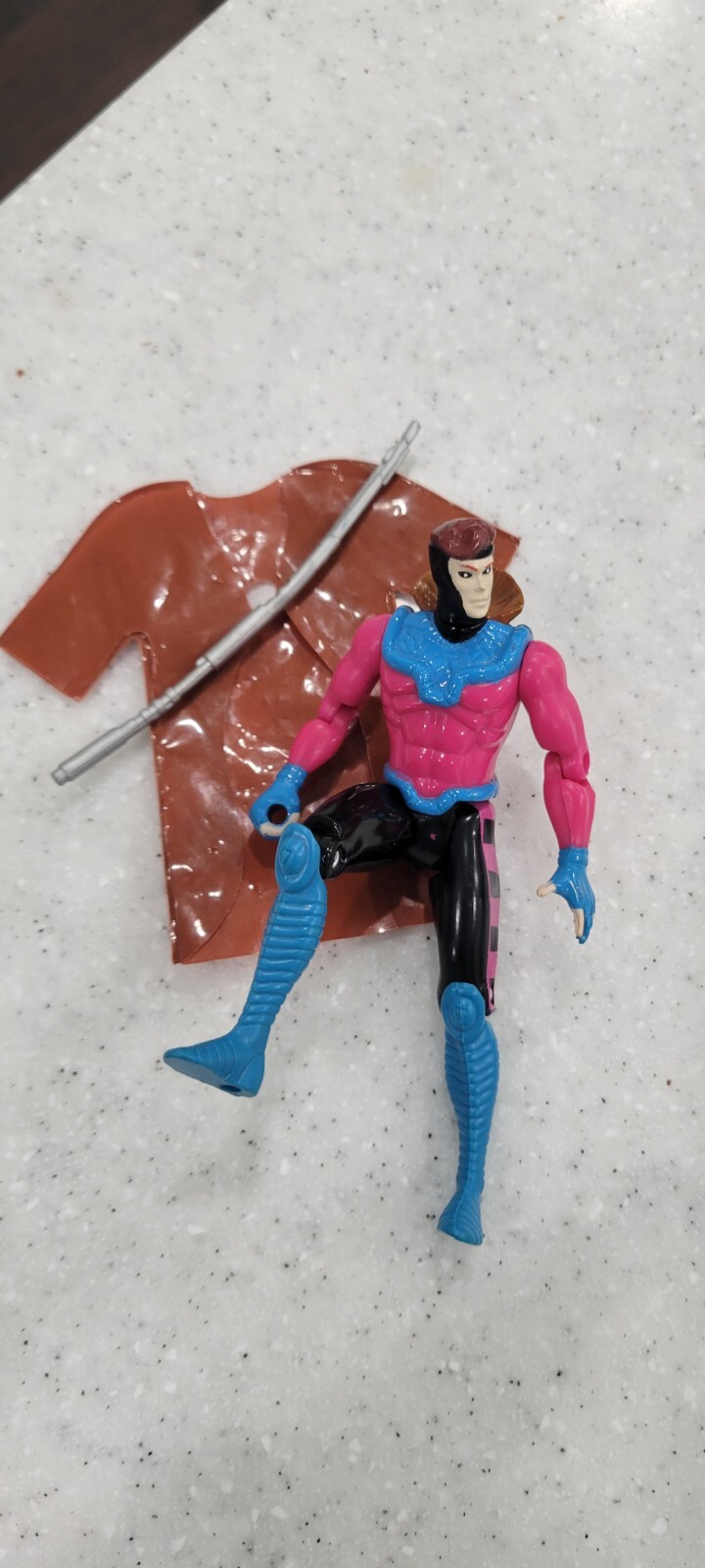 VTG 1992 Toybiz Uncanny X-Men GAMBIT Action Figure 100% Complete, jacket issue