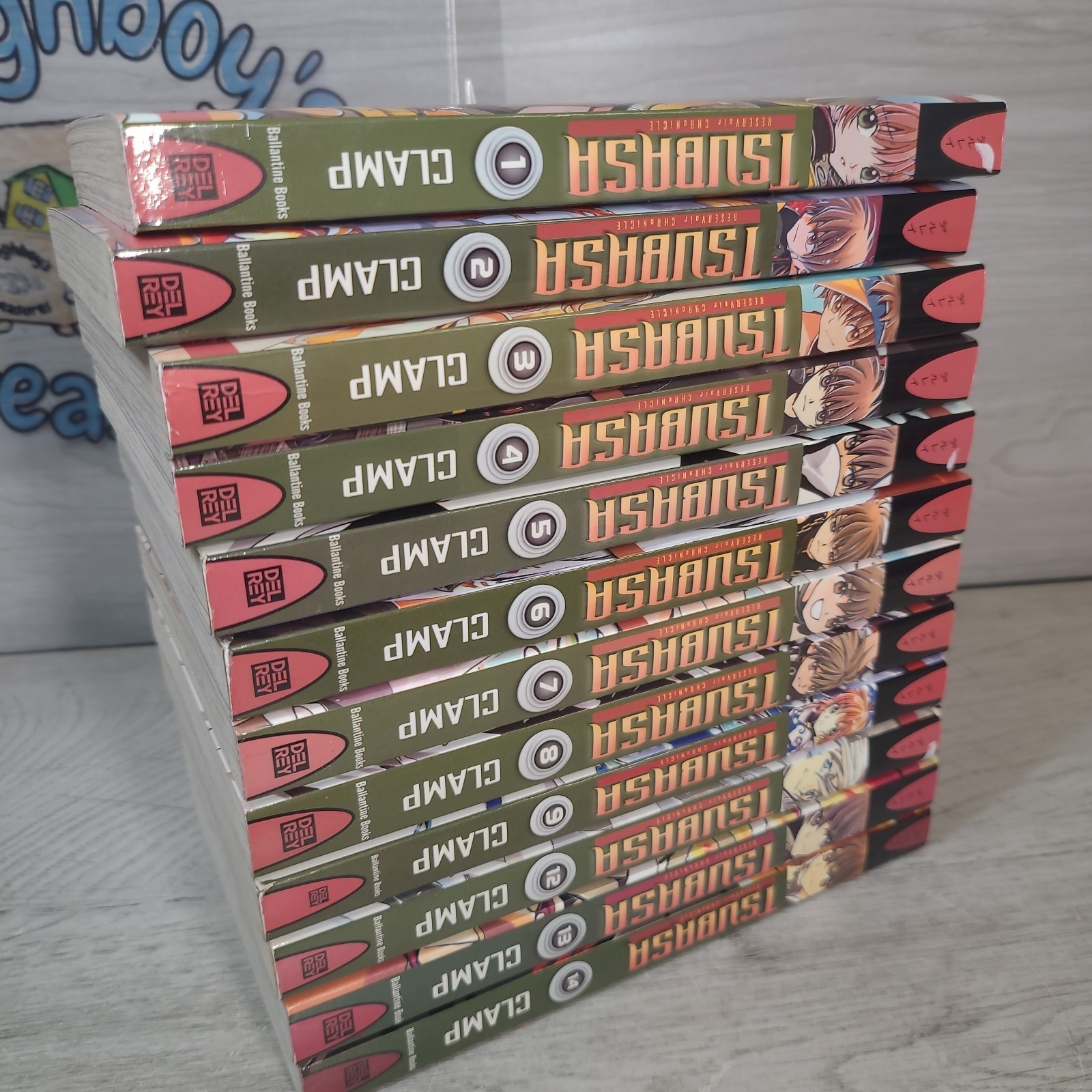 Lotto libri manga Tsubasa Reservoir Chronicle Clamp inglese 1-9, 12-14 ottime condizioni