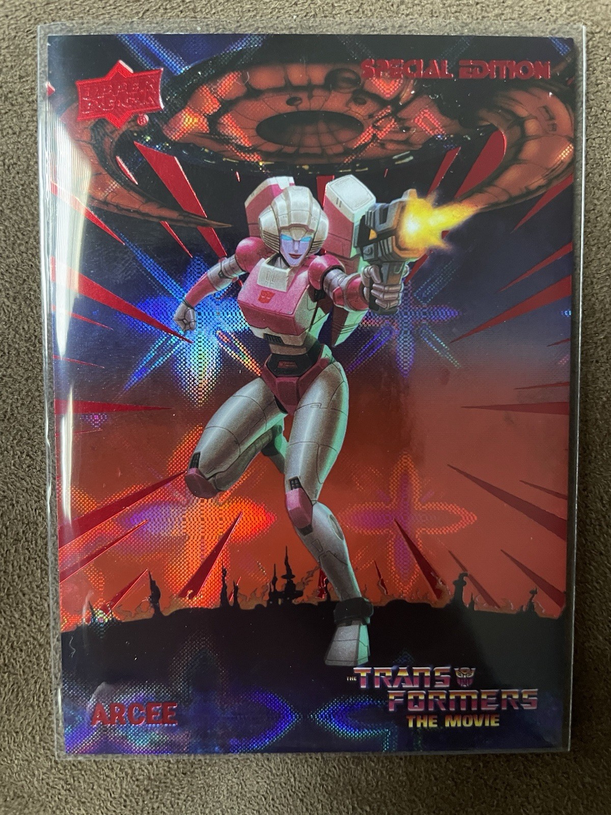 2026 Upper Deck Edizione Speciale Transformers Arcee 948/1986 40° Anniversario