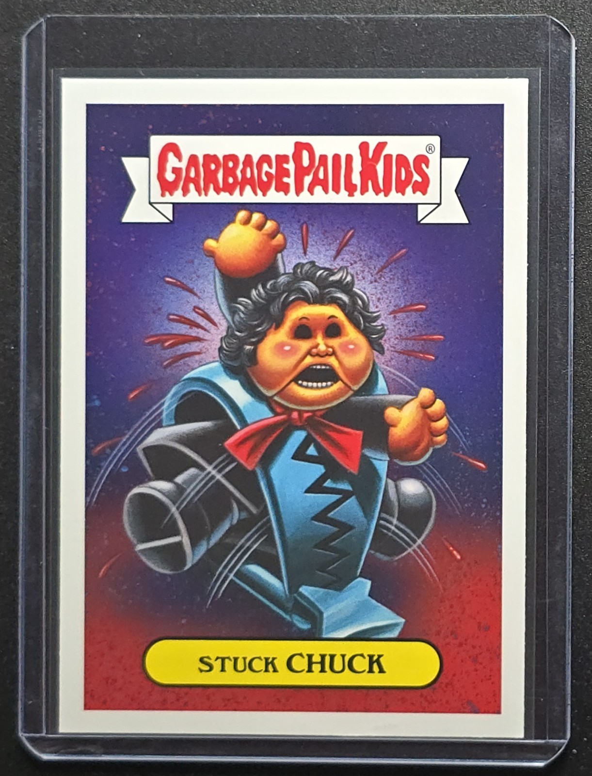 2019 Garbage Pail Kids Cult Horror Sticker Stuck Chuck 17b