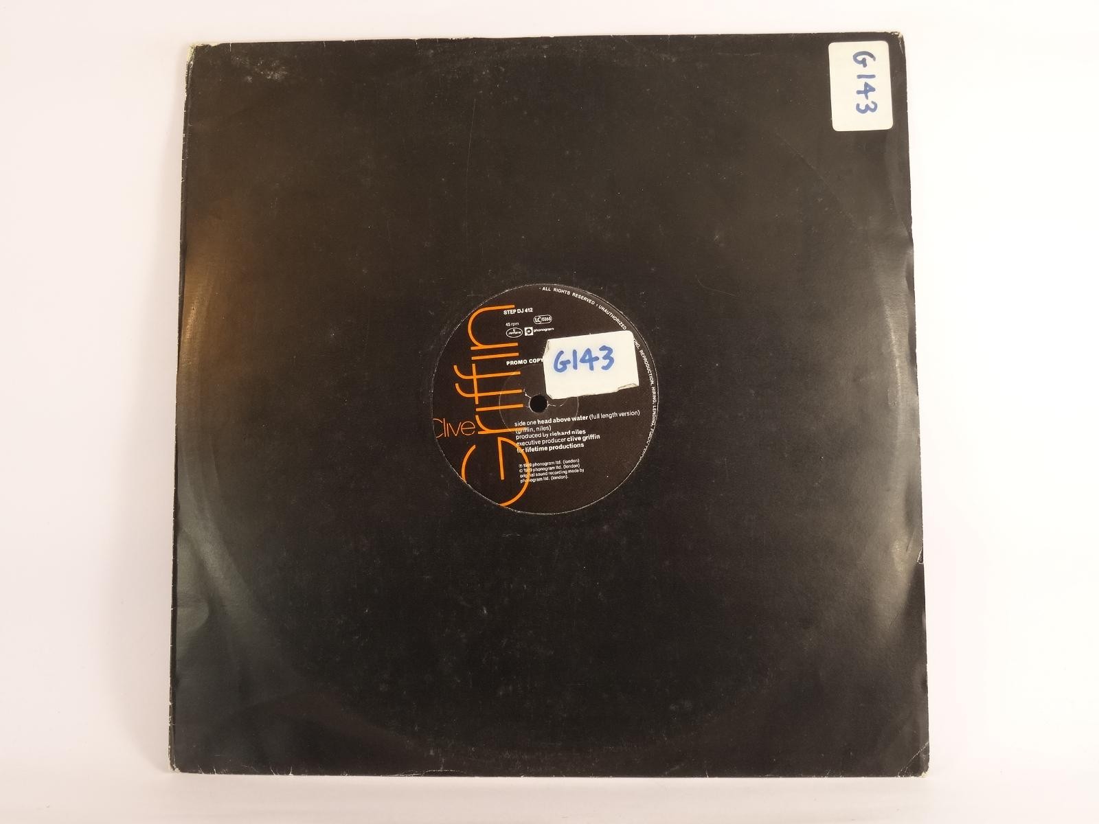 CLIVE GRIFFIN HEAD ABOVE WATER (UK) (B) 3 Track 12" Single MERCURY
