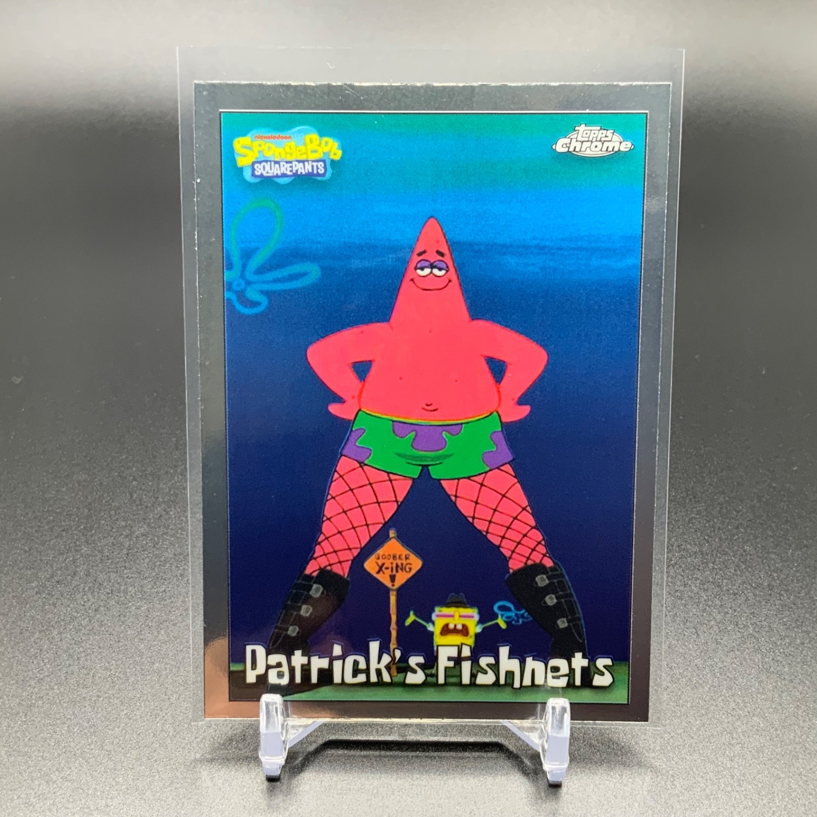 2025 Topps Chrome SpongeBob #191 Patrick's Fishnets Chrome Base TTC7954
