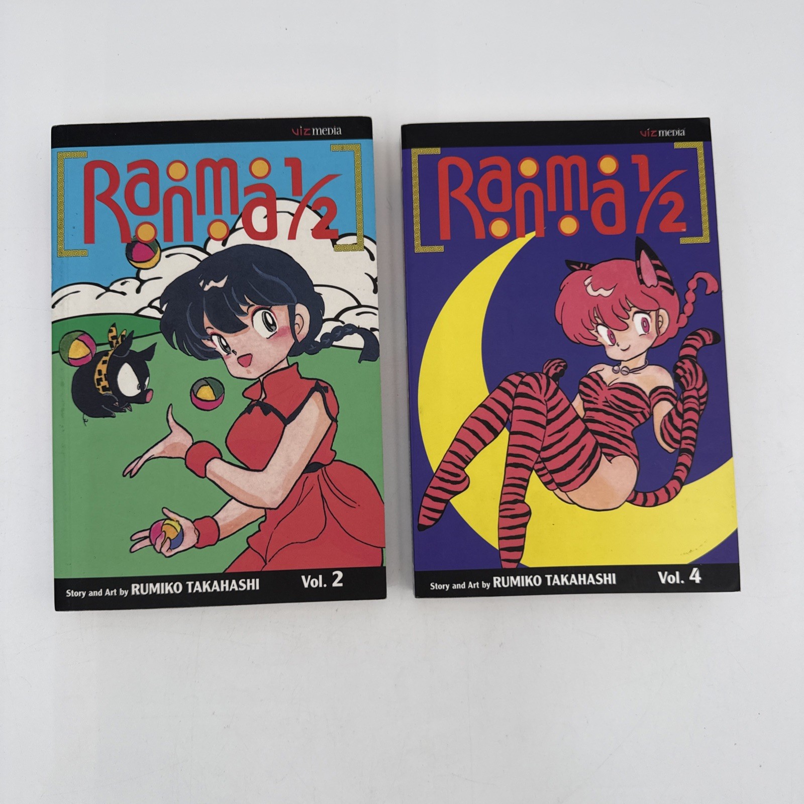 Ranma 1/2 Vol 2 & 4 Eng Manga - Arti Marziali Gender Bending Fantasy RomCom