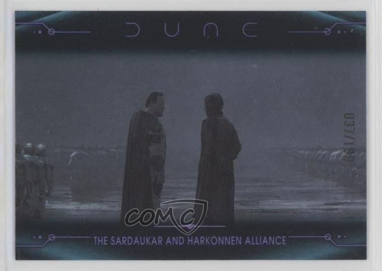 2024 Topps Chrome Dune Bene Gesserit rifrattore viola e blu 37/199 #59 0nr3