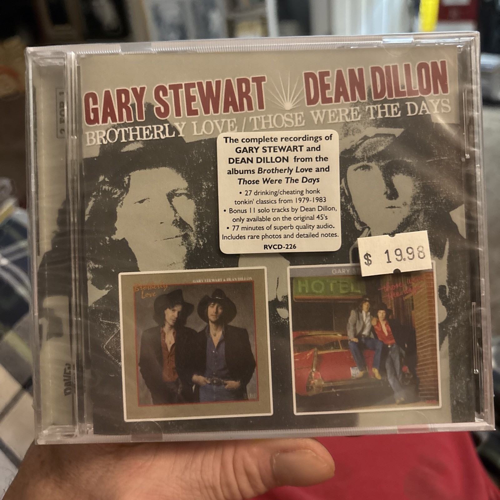 GARY STEWART DEAN DILLON Brotherly Love & Those Were The Days CD SEALED 