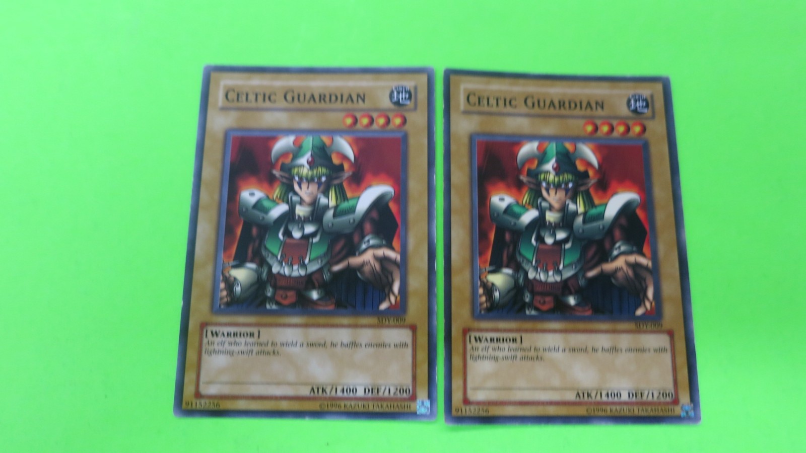 2x  CELTIC GUARDIAN    MONSTER  SDY-009  UNLIMITED COMMON YUGIOH   1 NM / 1 LP